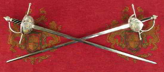rapiers swords from Spain crossed