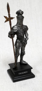 Miniature Armor Knight with Halberd