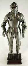 Medieval Jousting Armor Knight With Sword And Stand