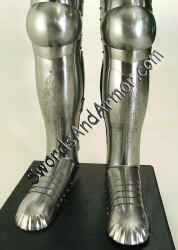 Medieval Suit Of Armor Legs Close Up