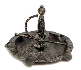 Medieval sword hilt cigar ash tray