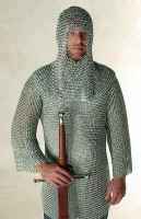 Chain Mauil Armor Shirt and Coif on Knight