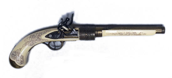 Ivory Flintlock Pistol - Replica