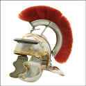 Roman Centurion helmet with red crest