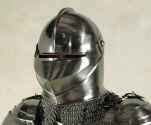 Clamshell medieval close helmet 