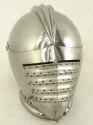 Maximillian medieval helmet with movable visor