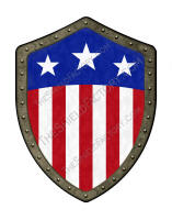Legendary Captain America style shield