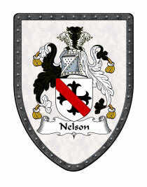 Family coat of are showing a custom crest with feathers