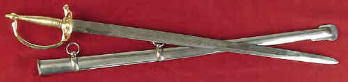 Confederate N.C.O. Civil War sword with CSA on brass hilt
