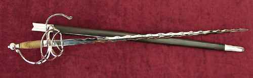 Kris wavy blade Renaissance rapier sword