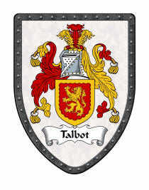 Talbot coat of arms - Alabaster
