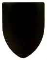 Medieval shield in plain black